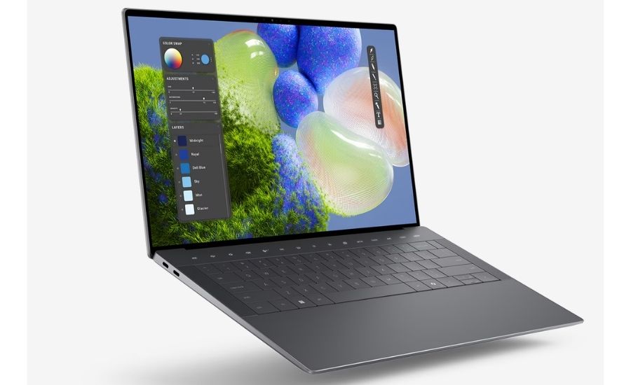 Màn hình Dell XPS 14 9440 hiển thị hình ảnh chất lượng cao với viền siêu mỏng, tạo trải nghiệm xem đắm chìm.
