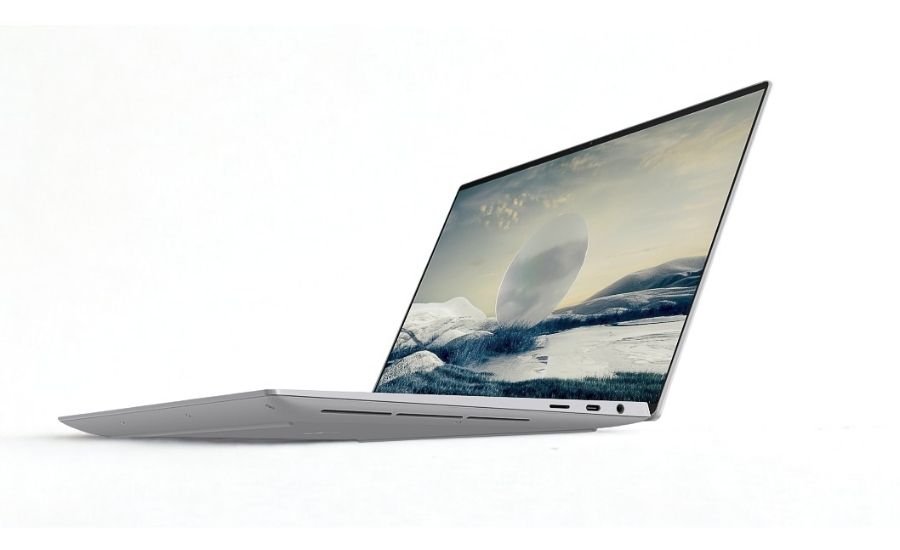 Laptop Dell XPS 14 9440 đặt trên bàn, tượng trưng cho thời lượng pin dài và khả năng làm việc linh hoạt.
