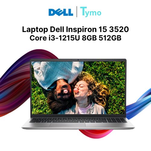 Laptop Dell Inspiron 15 3520 (Core i3-1215U | 8GB | 512GB | Intel UHD Graphics | 15.6 inch FHD)