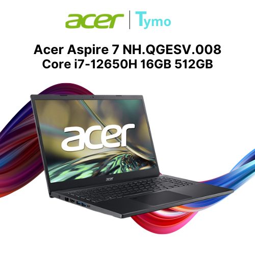 Acer Aspire 7 A715-76-728X NH.QGESV.008 (Core i7-12650H | 16GB | 512GB | Intel UHD | 15.6 inch FHD) - Ảnh 6