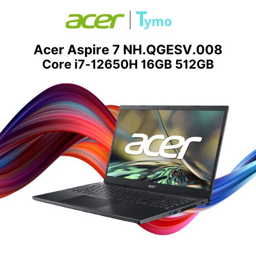 Acer Aspire 7 A715-76-728X NH.QGESV.008 (Core i7-12650H | 16GB | 512GB | Intel UHD | 15.6 inch FHD) - Ảnh 3