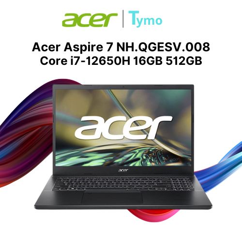 Acer Aspire 7 A715-76-728X NH.QGESV.008 (Core i7-12650H | 16GB | 512GB | Intel UHD | 15.6 inch FHD)