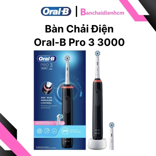 Bàn chải điện Oral-B Pro 3 3000 Chính Hãng - Ảnh 3