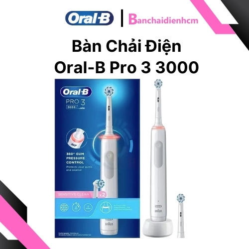 Bàn chải điện Oral-B Pro 3 3000 Chính Hãng - Ảnh 4
