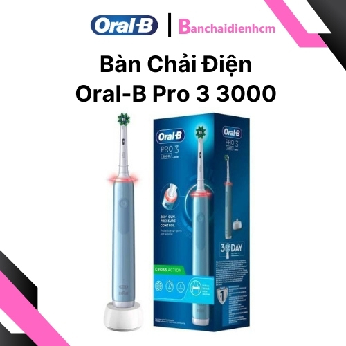 Bàn chải điện Oral-B Pro 3 3000 Chính Hãng - Ảnh 5