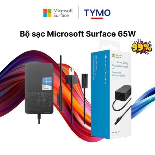 Bộ sạc Microsoft Surface 65W cũ