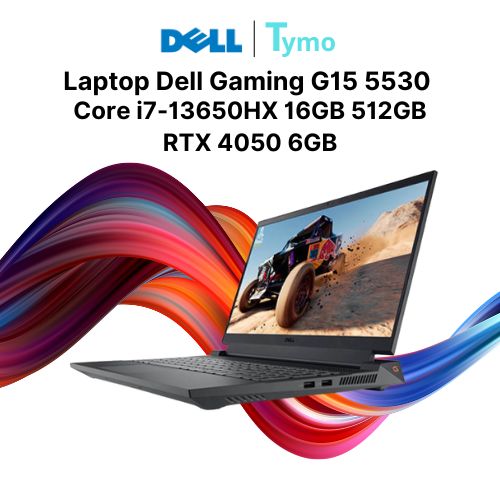 Dell Gaming G15 5530 i7H165W11GR4050 (Intel Core i7-13650HX | 16GB | 512GB | RTX 4050 6GB | 15.6 inch FHD 165Hz)