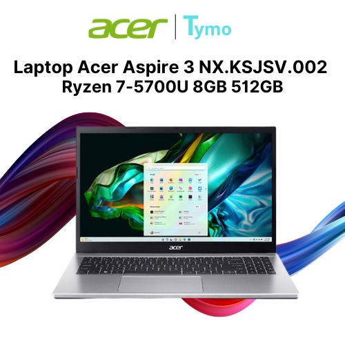 Laptop Acer Aspire 3 A315-44P-R9W8 NX.KSJSV.002 (Ryzen 7-5700U | 8GB | 512GB | AMD Radeon Graphics | 15.6 inch FHD)