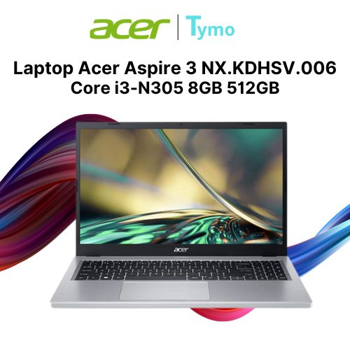 Laptop Acer Aspire 3 A315-510P-34XZ NX.KDHSV.006 (Core i3-N305 | 8GB | 512GB | Intel UHD | 15.6 inch FHD)
