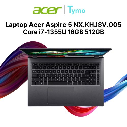 Laptop Acer Aspire 5 A515-58P-774R NX.KHJSV.005 (Core i7-1355U | 16GB | 512GB | Intel Iris Xe | 15.6 inch FHD) - Ảnh 6