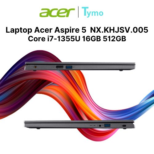 Laptop Acer Aspire 5 A515-58P-774R NX.KHJSV.005 (Core i7-1355U | 16GB | 512GB | Intel Iris Xe | 15.6 inch FHD) - Ảnh 5