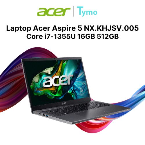 Laptop Acer Aspire 5 A515-58P-774R NX.KHJSV.005 (Core i7-1355U | 16GB | 512GB | Intel Iris Xe | 15.6 inch FHD) - Ảnh 3