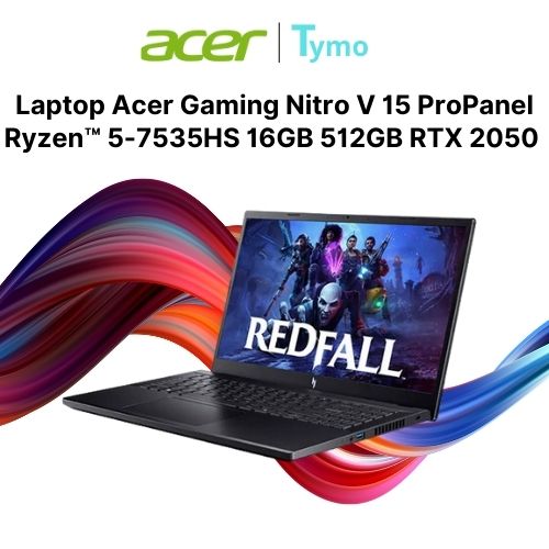 Laptop Gaming Acer Nitro V 15 ProPanel ANV15-41-R7AP NH.QPGSV.002 (Ryzen™ 5-7535HS | 16GB | 512GB SSD | RTX 2050 4GB | 15.6 inch FHD 180Hz) - Ảnh 2
