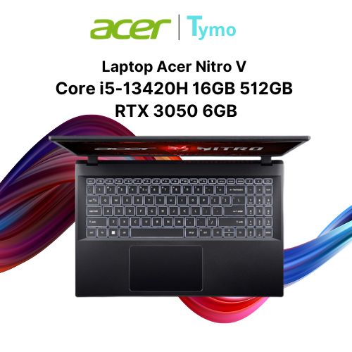 Laptop Acer Gaming Nitro V ANV15-51-53DM NH.QN9SV.007 (Core i5-13420H | 16GB | 512GB | RTX 3050 6GB | 15.6 inch FHD 144Hz) - Ảnh 4