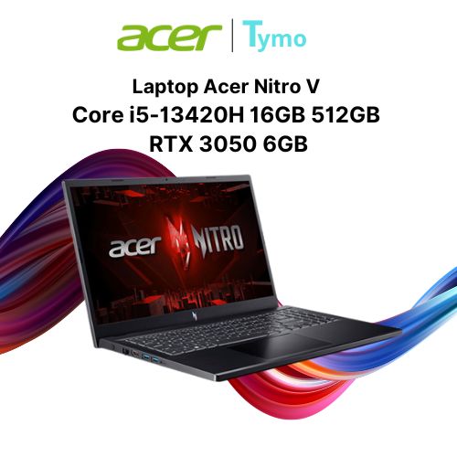 Laptop Acer Gaming Nitro V ANV15-51-53DM NH.QN9SV.007 (Core i5-13420H | 16GB | 512GB | RTX 3050 6GB | 15.6 inch FHD 144Hz) - Ảnh 3