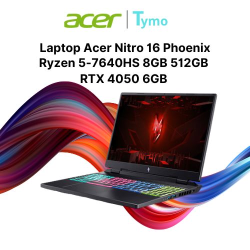 Laptop Gaming Acer Nitro 16 Phoenix AN16-41-R50Z (Ryzen 5-7640HS | 8GB | 512GB | RTX 4050 6GB | 16 inch WUXGA 165Hz) - Ảnh 5