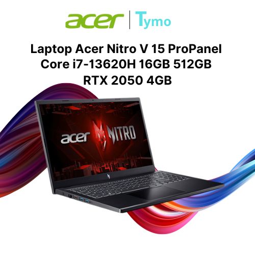Laptop Acer Nitro V 15 ProPanel ANV15-51-73BT NH.QNASV.009 (Core i7-13620H | 16GB | 512GB | RTX 2050 4GB | 15.6 inch FHD 180Hz) - Ảnh 2