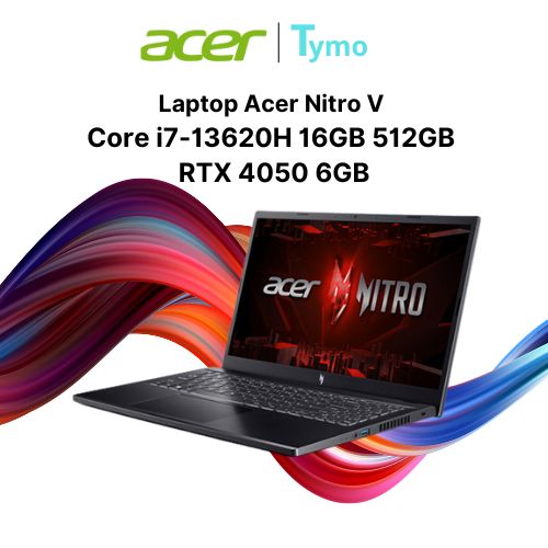 Laptop Acer Nitro V ANV15-51-75GS NH.QN8SV.005 (Core i7-13620H | 16GB | 512GB | RTX 4050 6GB | 15.6 inch FHD 144Hz)