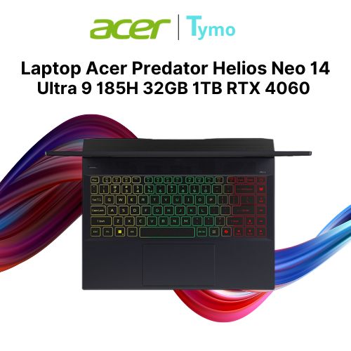 Laptop Acer Predator Helios Neo 14 PHN14-51-99Y8 NH.QRPSV.001 (Ultra 9 185H | 32GB | 1TB | RTX 4060 | 14.5inch WQXGA+ 165Hz) - Ảnh 6