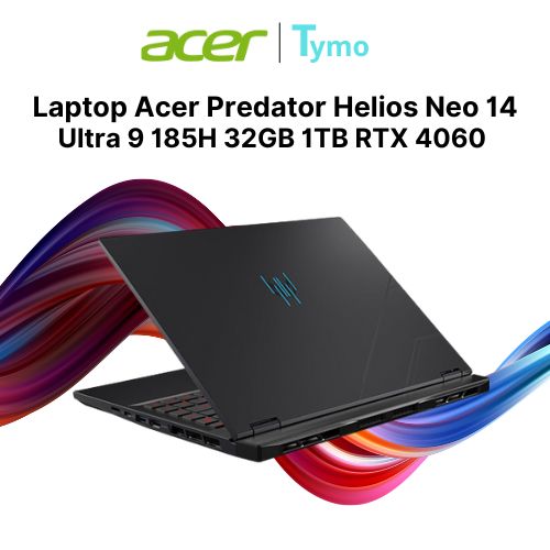 Laptop Acer Predator Helios Neo 14 PHN14-51-99Y8 NH.QRPSV.001 (Ultra 9 185H | 32GB | 1TB | RTX 4060 | 14.5inch WQXGA+ 165Hz) - Ảnh 3