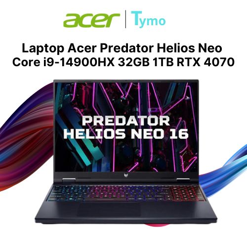 Laptop Acer Predator Helios Neo PHN16-72-950P NH.QNMSV.001 (Core i9-14900HX | 32GB | 1TB | RTX 4070 | 16inch WQXGA 240Hz)
