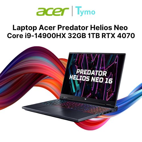 Laptop Acer Predator Helios Neo PHN16-72-950P NH.QNMSV.001 (Core i9-14900HX | 32GB | 1TB | RTX 4070 | 16inch WQXGA 240Hz) - Ảnh 4