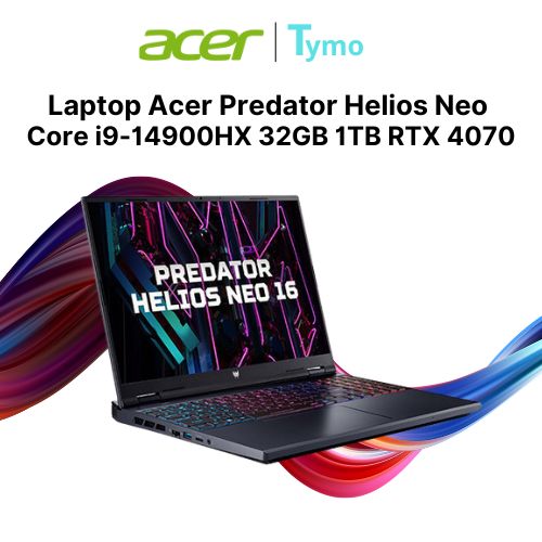 Laptop Acer Predator Helios Neo PHN16-72-950P NH.QNMSV.001 (Core i9-14900HX | 32GB | 1TB | RTX 4070 | 16inch WQXGA 240Hz) - Ảnh 3