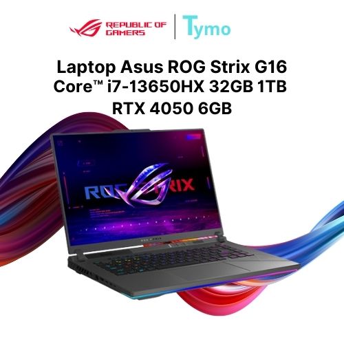 Laptop Gaming Asus ROG Strix G16 G614JU-N3509W (Core™ i7-13650HX | 32GB | 1TB SSD | RTX 4050 6GB | 16inch WUXGA 165Hz) - Ảnh 2