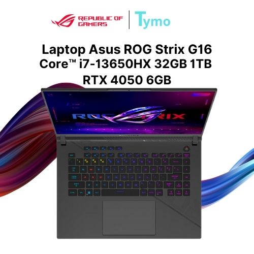 Laptop Gaming Asus ROG Strix G16 G614JU-N3509W (Core™ i7-13650HX | 32GB | 1TB SSD | RTX 4050 6GB | 16inch WUXGA 165Hz) - Ảnh 4