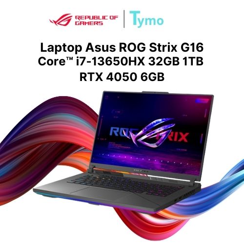 Laptop Gaming Asus ROG Strix G16 G614JU-N3509W (Core™ i7-13650HX | 32GB | 1TB SSD | RTX 4050 6GB | 16inch WUXGA 165Hz) - Ảnh 3