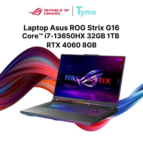 Laptop Gaming Asus ROG Strix G16 G614JV-N3515W (Core™ i7-13650HX | 32GB | 1TB | RTX 4060 8GB | 16inch WUXGA 165Hz) - Ảnh 2