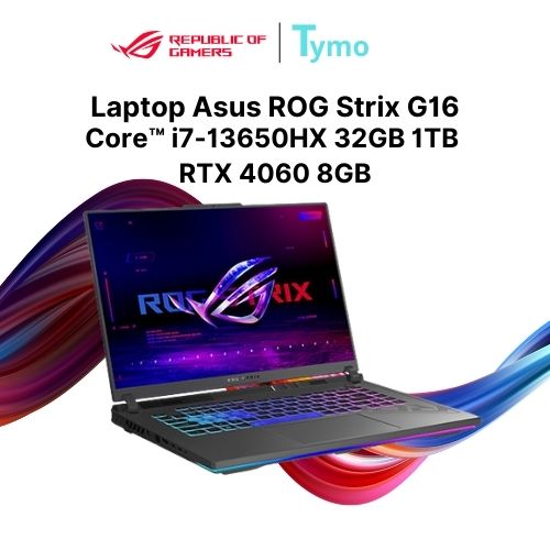 Laptop Gaming Asus ROG Strix G16 G614JV-N3515W (Core™ i7-13650HX | 32GB | 1TB | RTX 4060 8GB | 16inch WUXGA 165Hz) - Ảnh 4