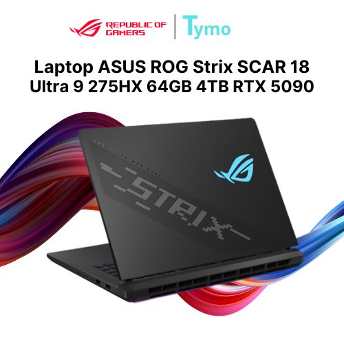 Laptop Gaming ASUS ROG Strix SCAR 18 G835LX-SA193W (Ultra 9 275HX | 64GB | 4TB | RTX 5090 24GB | 18 inch WQXGA MiniLed 240Hz) - Ảnh 5