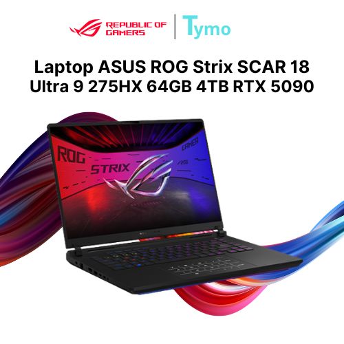 Laptop Gaming ASUS ROG Strix SCAR 18 G835LX-SA193W (Ultra 9 275HX | 64GB | 4TB | RTX 5090 24GB | 18 inch WQXGA MiniLed 240Hz) - Ảnh 3