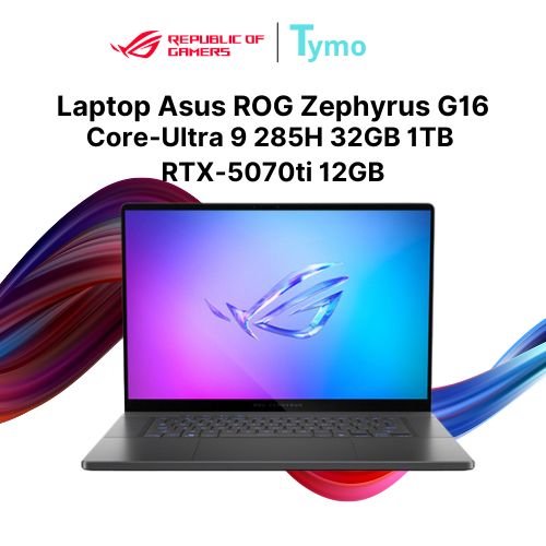 Laptop Gaming Asus ROG Zephyrus G16 GU605CR-QR137W (Core™ Ultra 9 285H | 32GB | 1TB | RTX™ 5070 Ti | 16inch WQXGA OLED 240Hz)