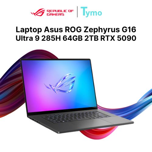 Laptop Gaming Asus ROG Zephyrus G16 GU605CX-QR083W (Ultra 9 285H | 64GB | 2TB | RTX 5090 24GB | 16inch 2.5K OLED 240Hz) - Ảnh 2