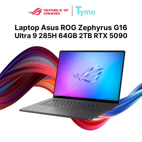 Laptop Gaming Asus ROG Zephyrus G16 GU605CX-QR083W (Ultra 9 285H | 64GB | 2TB | RTX 5090 24GB | 16inch 2.5K OLED 240Hz) - Ảnh 3
