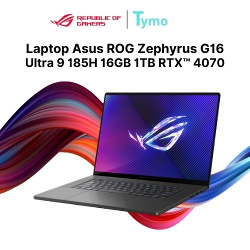 Laptop Asus ROG Zephyrus G16 (2024) GU605MI-QR116W (Ultra 9 185H | 16GB | 1TB | RTX 4070 8GB | 16inch 2.5K OLED 240Hz) - Ảnh 9