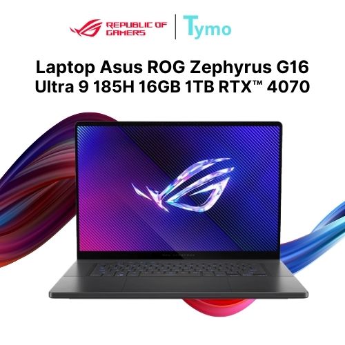 Laptop Asus ROG Zephyrus G16 (2024) GU605MI-QR116W (Ultra 9 185H | 16GB | 1TB | RTX 4070 8GB | 16inch 2.5K OLED 240Hz)
