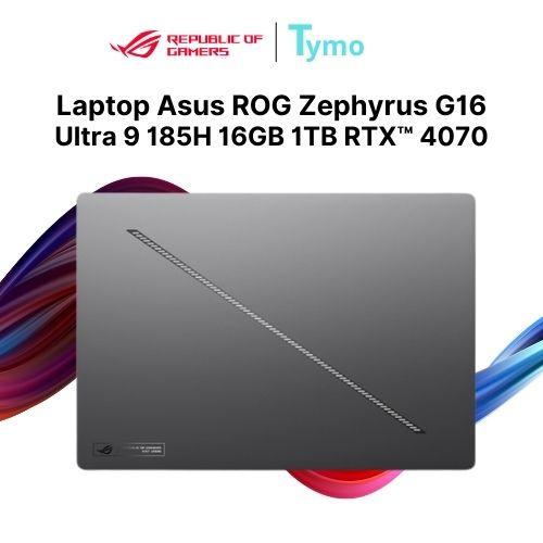 Laptop Asus ROG Zephyrus G16 (2024) GU605MI-QR116W (Ultra 9 185H | 16GB | 1TB | RTX 4070 8GB | 16inch 2.5K OLED 240Hz) - Ảnh 5
