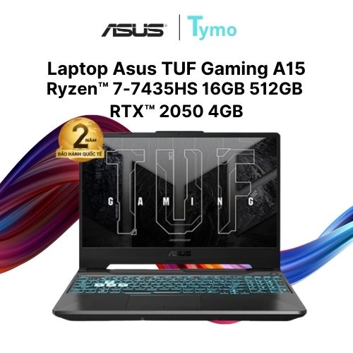Laptop Gaming ASUS TUF A15 FA506NFR-HN006W (Ryzen™ 7-7435HS | 16GB | 512GB | RTX™ 2050 4GB | 15.6inch FHD 144Hz)