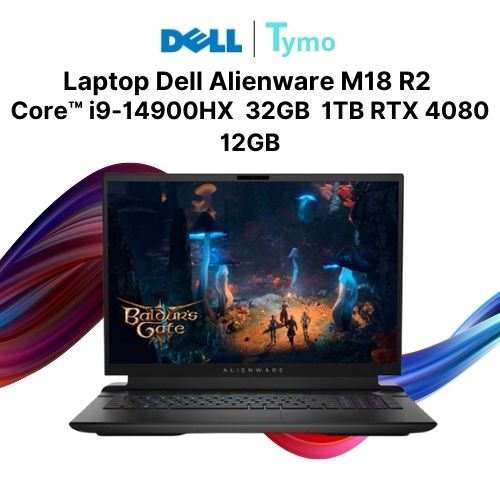Laptop Dell Alienware M18 R2 Core-i9-14900HX 32GB 1TB  RTX 4080 12GB