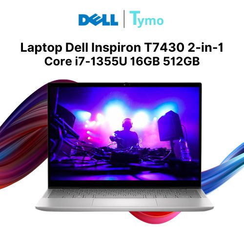 Laptop Dell Inspiron 14 7430 2-in-1 T7430-i7U165W11SLU (Core i7-1355U | 16GB | 512GB | Intel Iris Xe | 14.0 inch FHD+ | Cảm ứng | Bút cảm ứng)