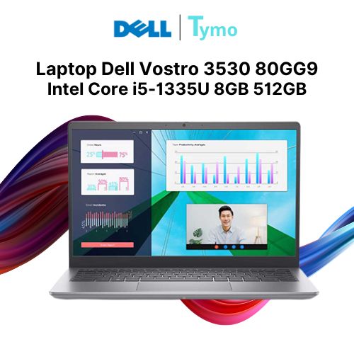Laptop Dell Vostro 3530 80GG9 (Intel Core i5-1335U | 8GB | 512GB | Intel Iris Xe | 15.6 inch FHD 120Hz)