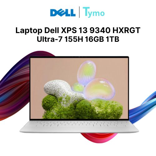 Laptop Dell XPS 13 9340 HXRGT  (Ultra 7 155H | 16GB | 1TB | Intel® Arc™ graphics | 13.4inch QHD+ 120Hz | Cảm ứng)
