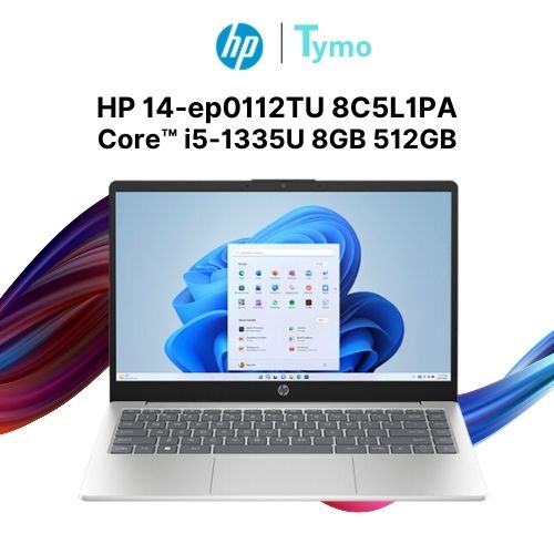 Laptop HP 14 i5-1335U 8GB 512GB – Gọn Nhẹ, Hiệu Quả