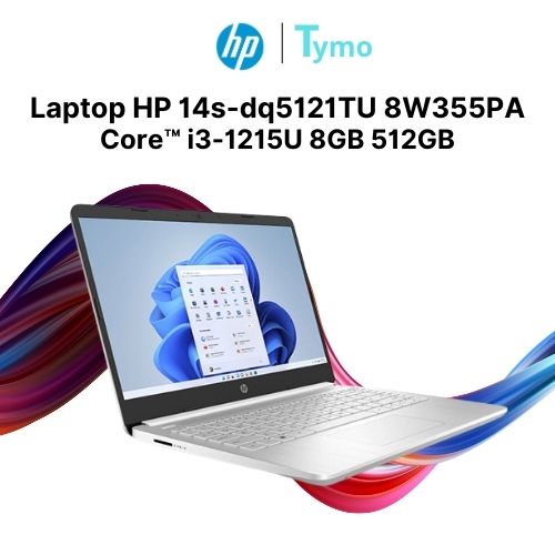 Laptop HP 14s-dq5121TU 8W355PA (Core™ i3-1215U | 8GB | 512GB | Intel® UHD Graphics | 14inch FHD) - Ảnh 2