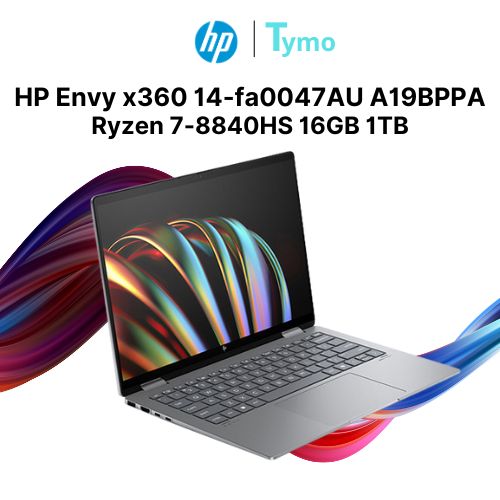 Laptop HP Envy x360 14-fa0047AU A19BPPA (Ryzen 7-8840HS | 16GB | 1TB | AMD Radeon™ Graphics | 14 inch 2.8K OLED 120Hz | Cảm ứng) - Ảnh 5