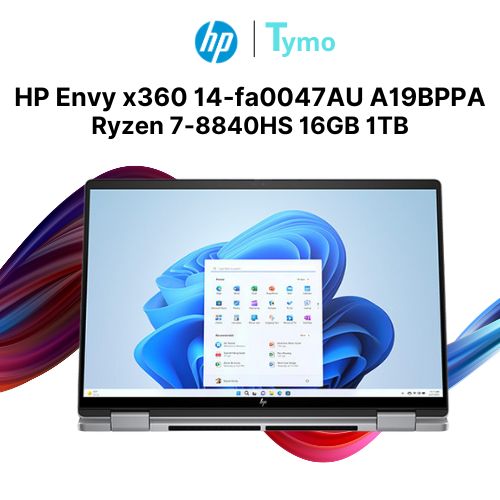 Laptop HP Envy x360 14-fa0047AU A19BPPA (Ryzen 7-8840HS | 16GB | 1TB | AMD Radeon™ Graphics | 14 inch 2.8K OLED 120Hz | Cảm ứng) - Ảnh 4