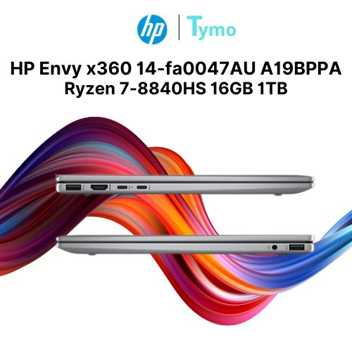 Laptop HP Envy x360 14-fa0047AU A19BPPA (Ryzen 7-8840HS | 16GB | 1TB | AMD Radeon™ Graphics | 14 inch 2.8K OLED 120Hz | Cảm ứng) - Ảnh 3